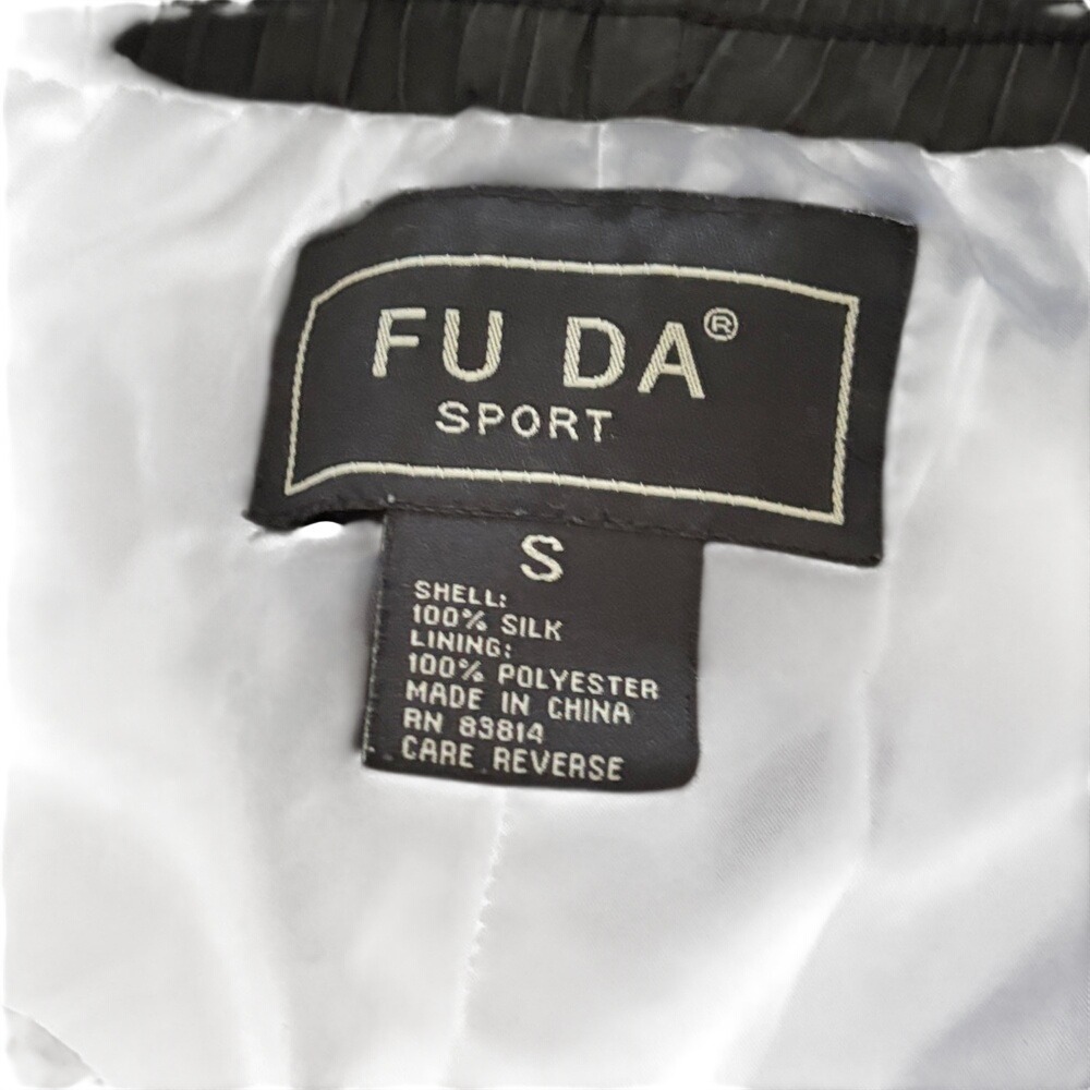 Fuda International Vintage 100% Silk Leopard Print Track Suit Set Black Small - Picture 7 of 8